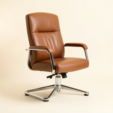 Thorfin Genuine Leather Conference Chair (synthetic illustration; no displayed measurements)