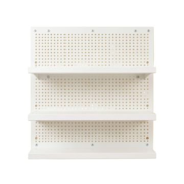 Willow Bend Empty Wall-Mounted Tool Organizer Panel - White