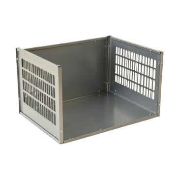 Elm Crest Empty Furniture-Style Pet Crate - Gray