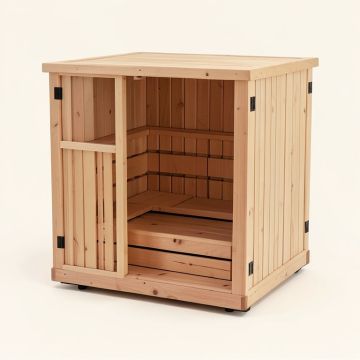 4 - Person Indoor Steam Sauna (synthetic illustration; no displayed measurements)