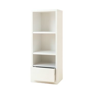 Aspen Dell Narrow Cubby Tower - White