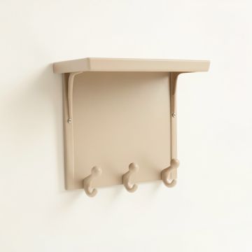 Ridge Bridge Wall-Mounted Entryway Organizer Shelf - Beige (synthetic illustration; no displayed measurements)