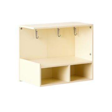 Stone Canyon Wall-Mounted Entryway Organizer Shelf - Cream (synthetic illustration; no displayed measurements)