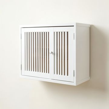 Briar Bend Wall-Mounted Entry Cabinet - White (synthetic illustration; no displayed measurements)