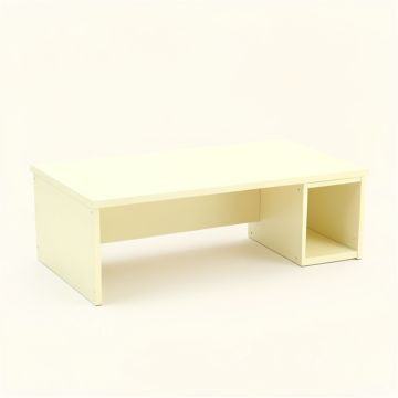 Brook Edge Desktop Monitor Riser - Cream (synthetic illustration; no displayed measurements)