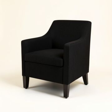 Midgard Fabric Side Chair In Black (synthetic illustration; no displayed measurements)