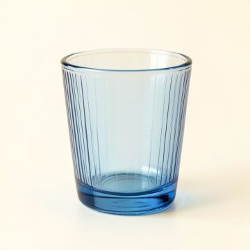 Holly Arc Empty Candle Holder - Blue (synthetic illustration; no displayed measurements)