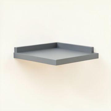 Meadow Field Wall-Mounted Cat Perch - Gray (synthetic illustration; no displayed measurements)