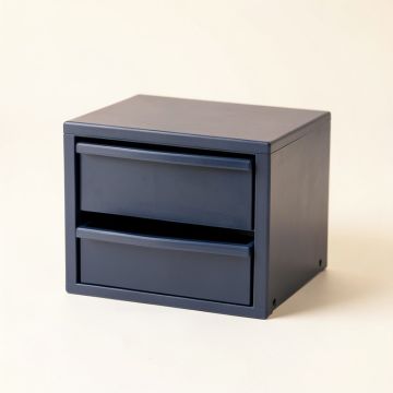 Shore Bluff Small-Parts Storage Drawer Cabinet - Navy (synthetic illustration; no displayed measurements)