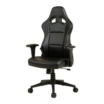 Faux Leather Desk Chair with Arms