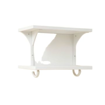 Brook Bluff Wall-Mounted Entryway Organizer Shelf - White