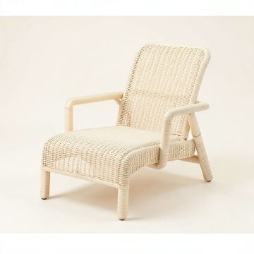 Harbor Bluff Outdoor Lounge Chair - Ivory (synthetic illustration; no displayed measurements)
