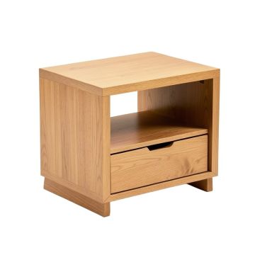 Longe Solid Wood End Table With Storage (synthetic illustration; no displayed measurements)