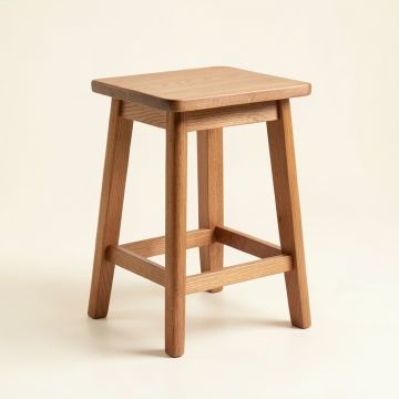Syrine Solid Wood Bar & Counter Stool (synthetic illustration; no displayed measurements)