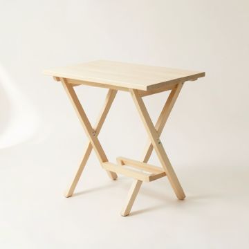 Alder Bend Compact Balcony Table - Ivory (synthetic illustration; no displayed measurements)