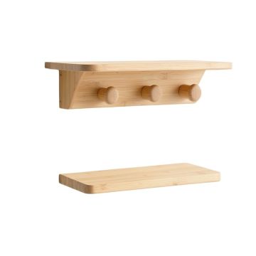 Juniper Brook Wall-Mounted Entryway Organizer Shelf - Beige