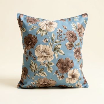 Polla Cotton Floral Throw Pillow (synthetic illustration; no displayed measurements)