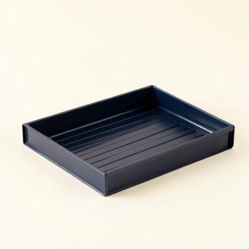 Alder Fold Empty Under-Desk Cable Tray - Navy (synthetic illustration; no displayed measurements)