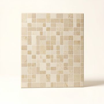 Zone . 12 '' X 12 '' Porcelain Random Mosaic Wall & Floor Tile (synthetic illustration; no displayed measurements)