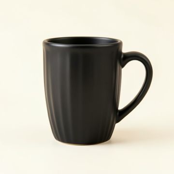 Harbor Bluff Ceramic Mug - Black (synthetic illustration; no displayed measurements)