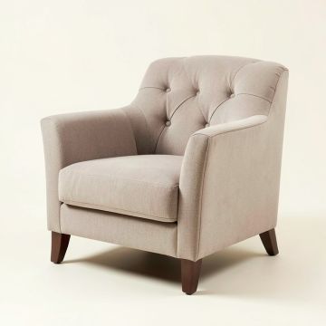 Ellesse 39 '' Wide Tufted Polyester Armchair (synthetic illustration; no displayed measurements)