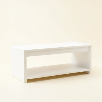 Reed Crest Indoor Bench - White (synthetic illustration; no displayed measurements)