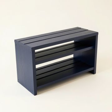 Hazel Crossing Shoe Storage Bench - Navy (synthetic illustration; no displayed measurements)