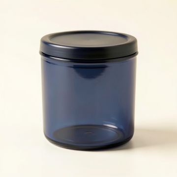 Vale Arc Storage Canister With Lid - Navy (synthetic illustration; no displayed measurements)