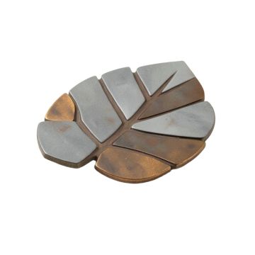 Leaf Shape 1 '' X 3 '' Metal Mosaic Tile (synthetic illustration; no displayed measurements)