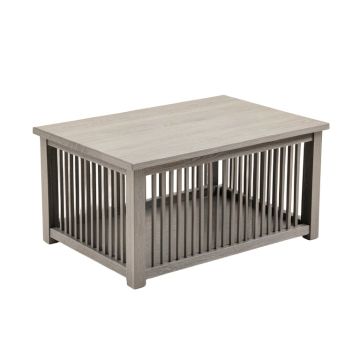 Stone Bluff Empty Furniture-Style Pet Crate - Gray