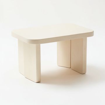 Fern Brook Compact Balcony Table - Cream (synthetic illustration; no displayed measurements)