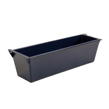 Lake Canyon Empty Railing Planter With Integral Brackets - Navy