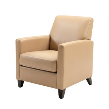 Cron Upholstered Arm Chair In Almond