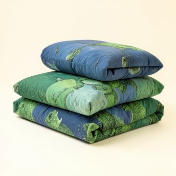 Mod Dinosaur 3 Piece Comforter Set (synthetic illustration; no displayed measurements)