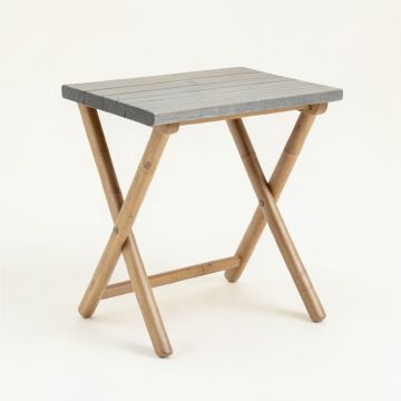 Elm Bend Compact Balcony Table - Gray (synthetic illustration; no displayed measurements)