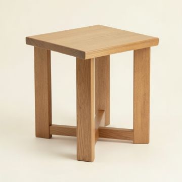 Abba Drum End Table (synthetic illustration; no displayed measurements)
