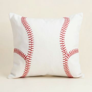 Baseball Patch Body Geometric Pillow Case (synthetic illustration; no displayed measurements)