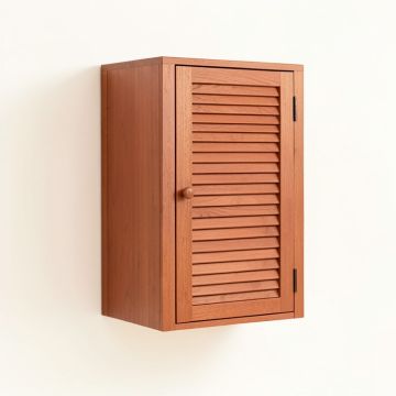 Olive Crest Wall-Mounted Laundry Cabinet - Terracotta (synthetic illustration; no displayed measurements)