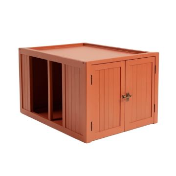 Fern Canyon Empty Furniture-Style Litter Enclosure - Terracotta
