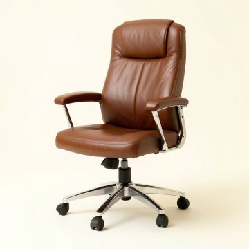 Walther Top Grain Leather Office Chair (synthetic illustration; no displayed measurements)