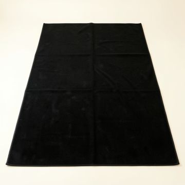 Brook Bend Rectangular Area Rug - Black (synthetic illustration; no displayed measurements)