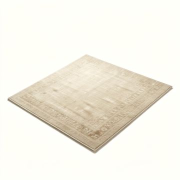 Rugsotic Carpets Hand-Knotted Silk Beige Area Rug (synthetic illustration; no displayed measurements)