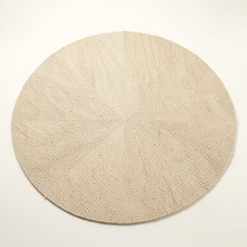 Hill Bluff Round Area Rug - Beige (synthetic illustration; no displayed measurements)