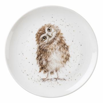 Royal Worcester Wrendale Designs Single What A Hoot ( Owl ) Fine Bone China 8 '' Plate