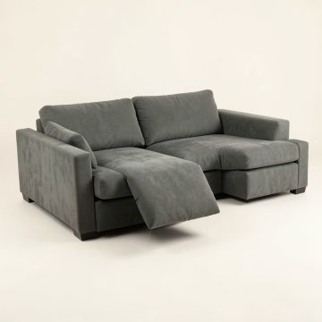 Adryel 98 '' Wide Microfiber/Microsuede Right Hand Facing Sofa & Chaise (synthetic illustration; no displayed measurements)