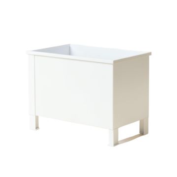 River Brook Empty Raised Planter - White (synthetic illustration; no displayed measurements)