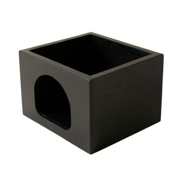 Shore Crossing Empty Furniture-Style Litter Enclosure - Black