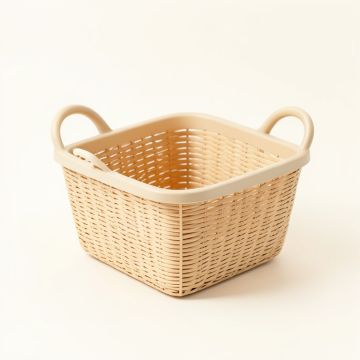 Elm Bridge Empty Storage Basket - Beige (synthetic illustration; no displayed measurements)