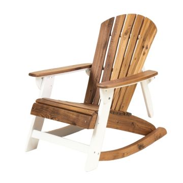 Turk Solid Wood Rocking Adirondack Chair