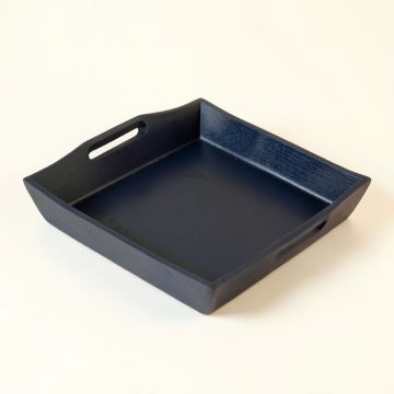 Rowan Crest Serving Tray - Navy (synthetic illustration; no displayed measurements)